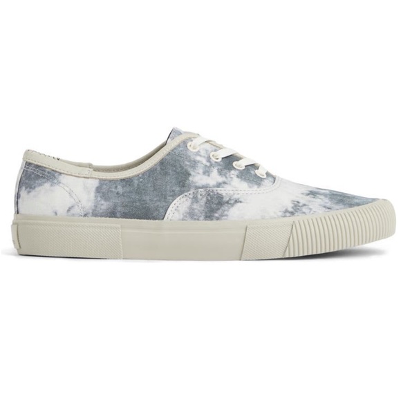 ALL SAINTS NEW LEX TRAINER TIE DYE BLUE WHITE COW LEATHER 41 43 - Picture 2 of 15